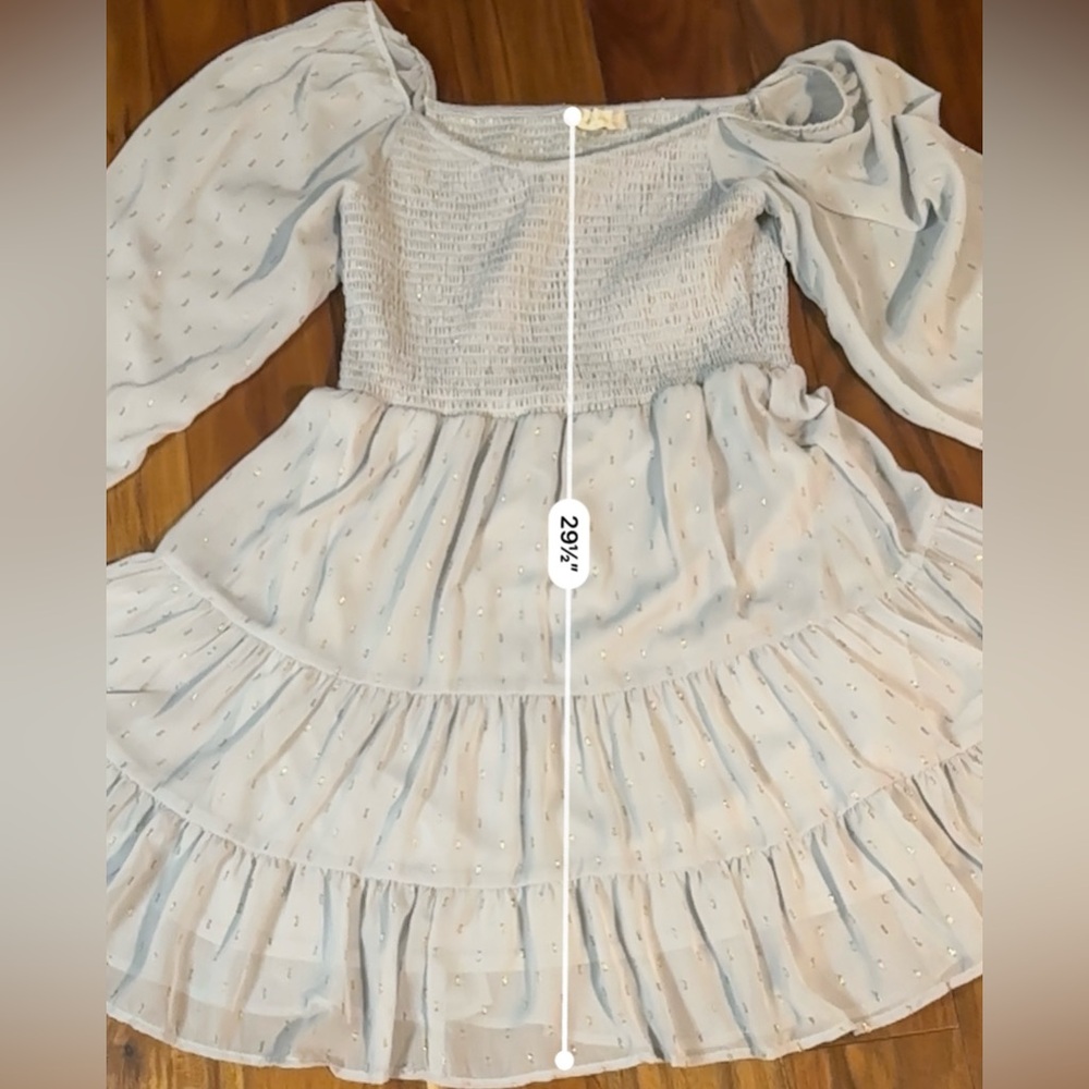 Altar’d State Babydoll Smocked Milkmaid Dress - Picture 7 of 14